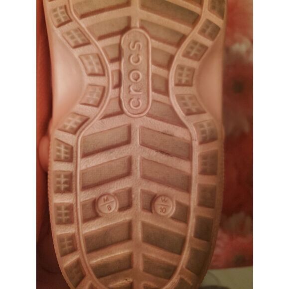 COPY - RARE peach Furry crocs - Picture 2 of 3